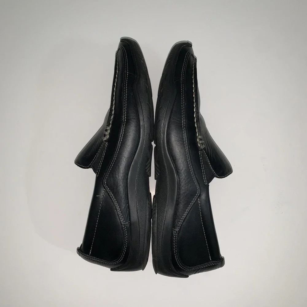 Cole Haan Shoes Mens Size 8 Black Leather Slip On Loafers Casual